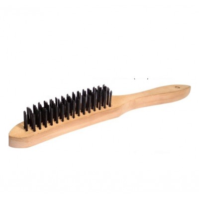 Dem Brh-ms4w Wooden Handle 4x16 Wire Rows Brush